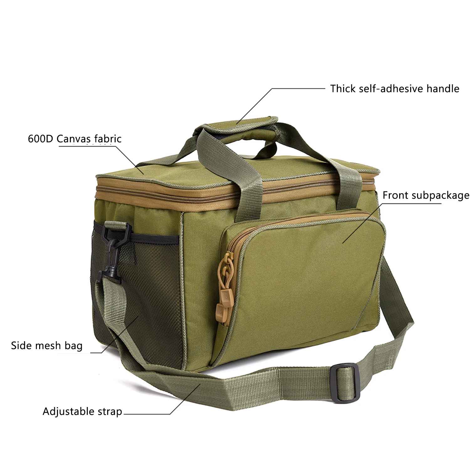 Bolsa de Pesca Pano ao ar Quadrado Lona Isca Crossbody Oxford Livre Fotografia Pesca Equipamento Frete Grátis 20 Quadrado lona isca crossbody saco de pesca