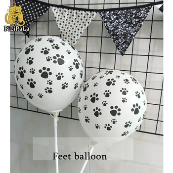 

100pcs Cute Dog Feet Print 3.2g Qualatex Latex Balloons Birthday Wedding Party Decoration Latex Balloons Anniversary Baby Shower