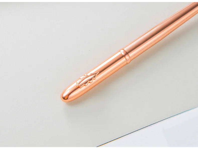 M&G Rose Gold Luxury Fountain Pen Metal Liquid Ink Pen set 0.38mm 0.5mm calligraphy pens for school stationery gift cute kawaii