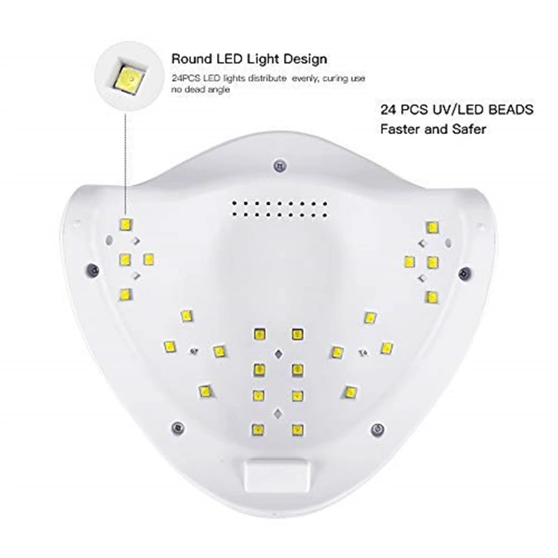 upgraded uv/led 48W LED UV Nail Gel Curing Lamp Quickly Lamp Light Polish Dryer Art Machine with 30s/60s Timer LCD display sun5