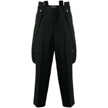 27-44 Новые Новинка года Для мужчин одежда весенние винтажные модные штаны на завязке свободные нагрудник Штаны рабочая одежда плюс размер певица костюмы