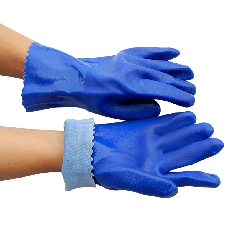

1Pair Working Gloves Full Finger Acid Resistant Labor Work Gloves Non-Slip Wear Resistant Gloves for Industrial Work