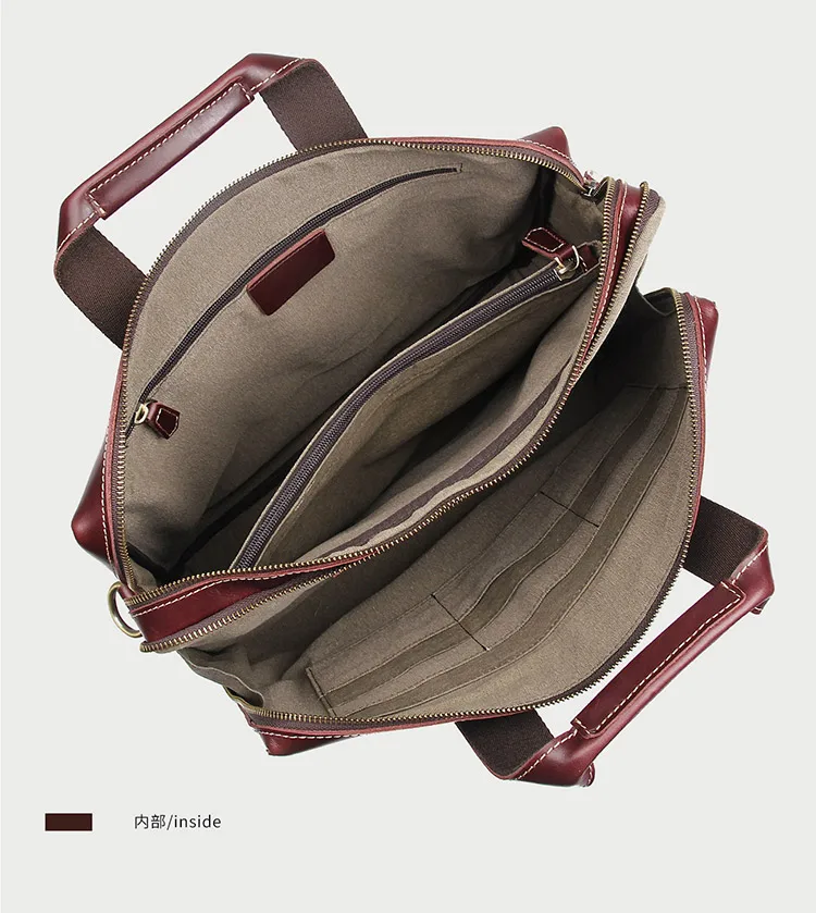 J.M.D мужская сумка 100% натуральная кожа мужские портфели мужская сумка для ноутбука 7167-