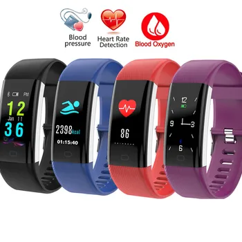 

Bluetooth Smart Band OLED Color Screen Smart Bracelet IP68 Waterproof Fitness Tracker Swim Heart Rate Blood Pressure Monitor