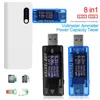 8-in-1 USB Current And Voltage Detector Digital Dispay 4V-30V Tester Current Voltage Charger Capacity Monitor ► Photo 3/6