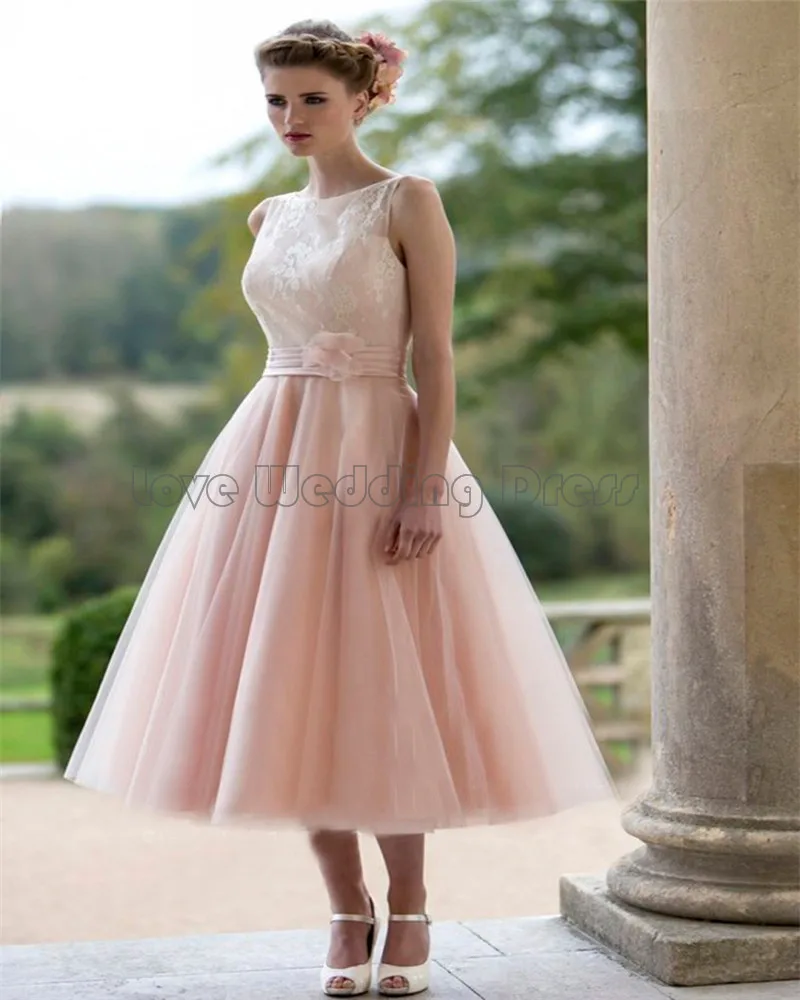 Elegant Short Knee font b bridesmaid b font font b dresses b font Organza Lace Ruched