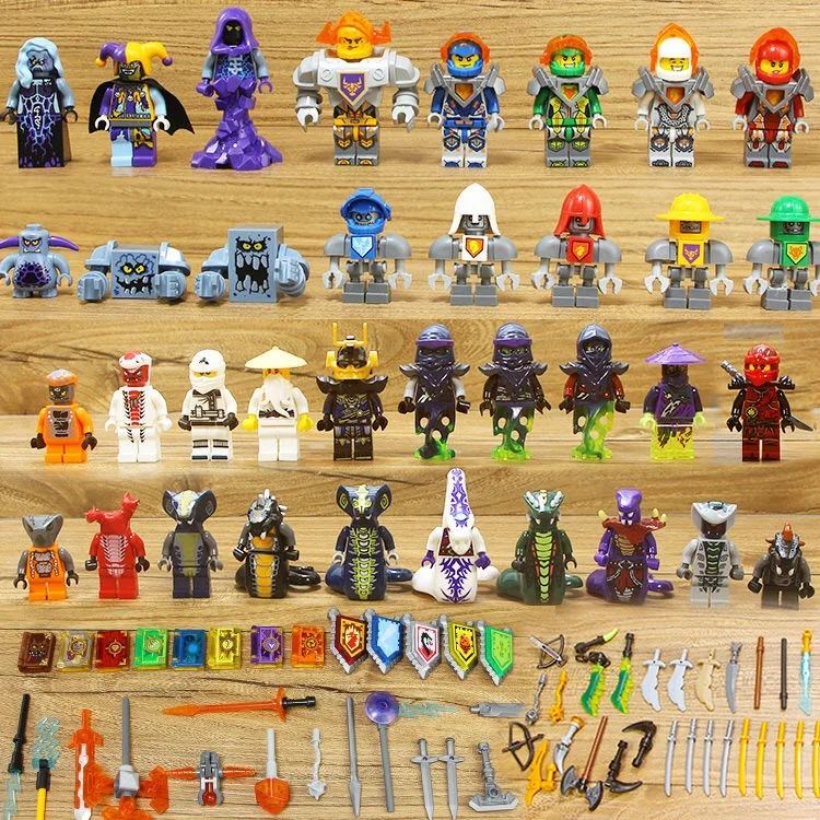 Billig Ninjago + Nexo Ritter Fakten Schlange Armee Lloyd Wu Ton Macys Jestro Ruina Stein Magie Buch Bausteine Kompatibel Mit legoing