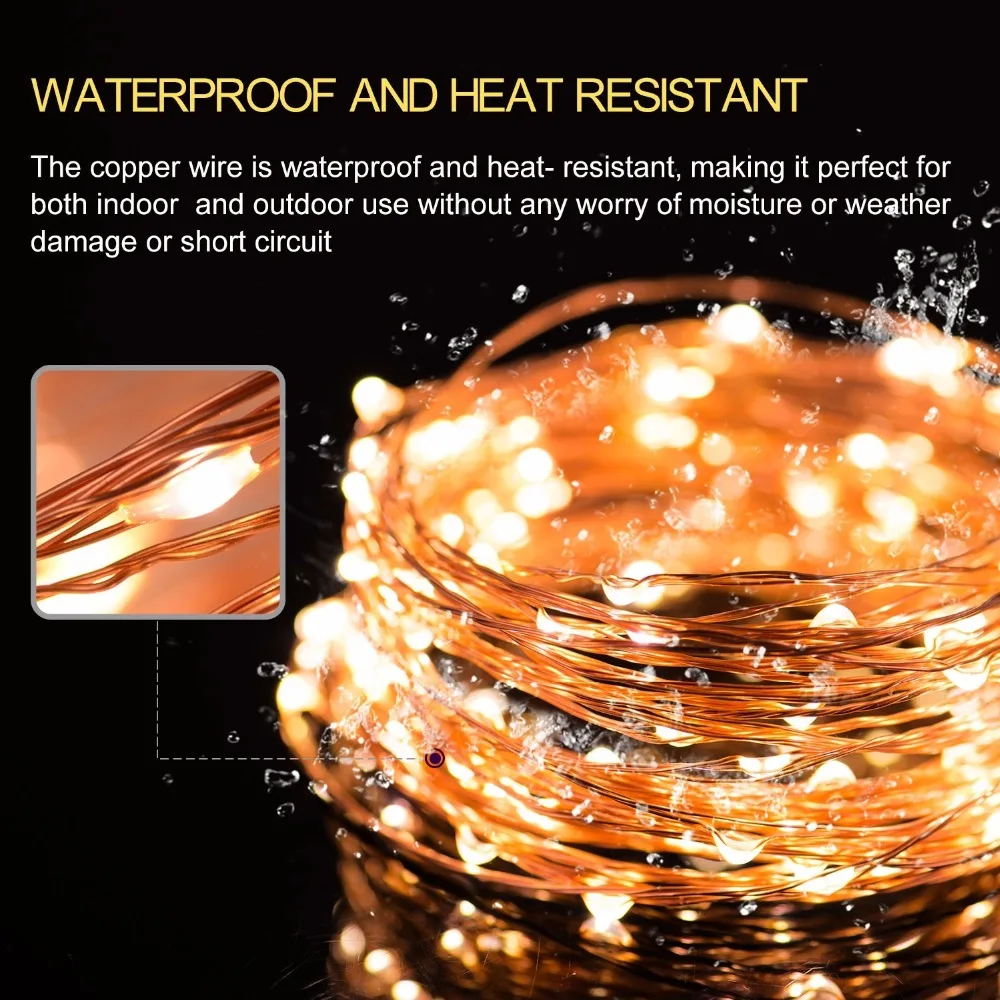string light usb powered 5v led holiday lighting fairy light garden light