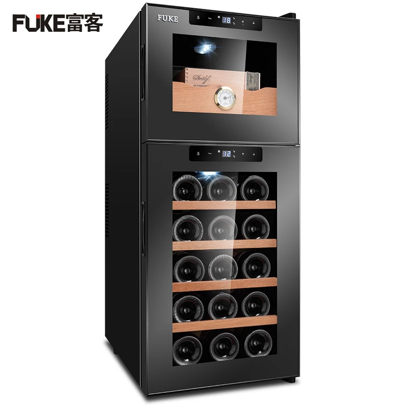 Мини-сигарный хьюмидор охладитель электрический сигарный шкаф термостатический и Постоянная Влажность Для Хранения Сигар чайный шкаф FK-18C