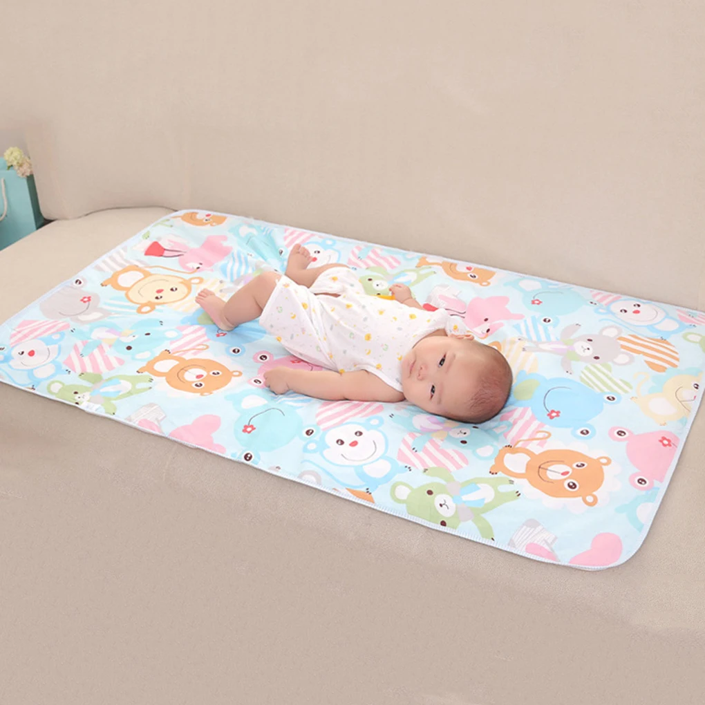 cheap Baby Changing mat Infants cute Portable Foldable Washable waterproof mattress children game Floor mats cushion Reusable Diaper