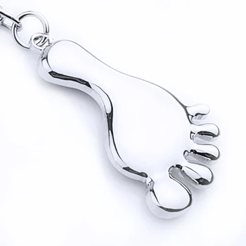 

100pcs Feet keychain Customized Logo Laser fashion Key chain Bag Fashion Accessories car key ring Wedding Children party gift