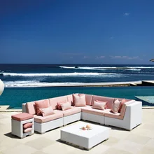 Торговая гарантия новая коллекция белые корни круглая ротанговая уличная мебель