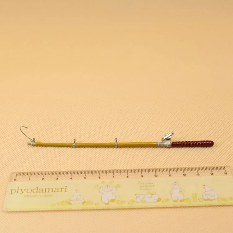 wholesale 112 dollhouse miniature Mini Fishing rod doll accessories toy for New collectible