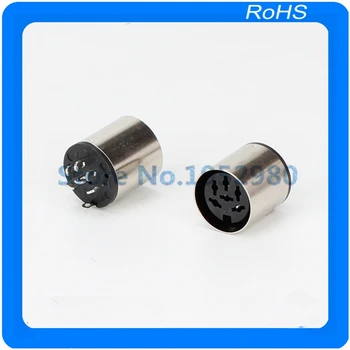 

20pcs/lot metal 6 PIN DSCT-6-07M DIN female Plug Socket Mount Connectors Adaptor