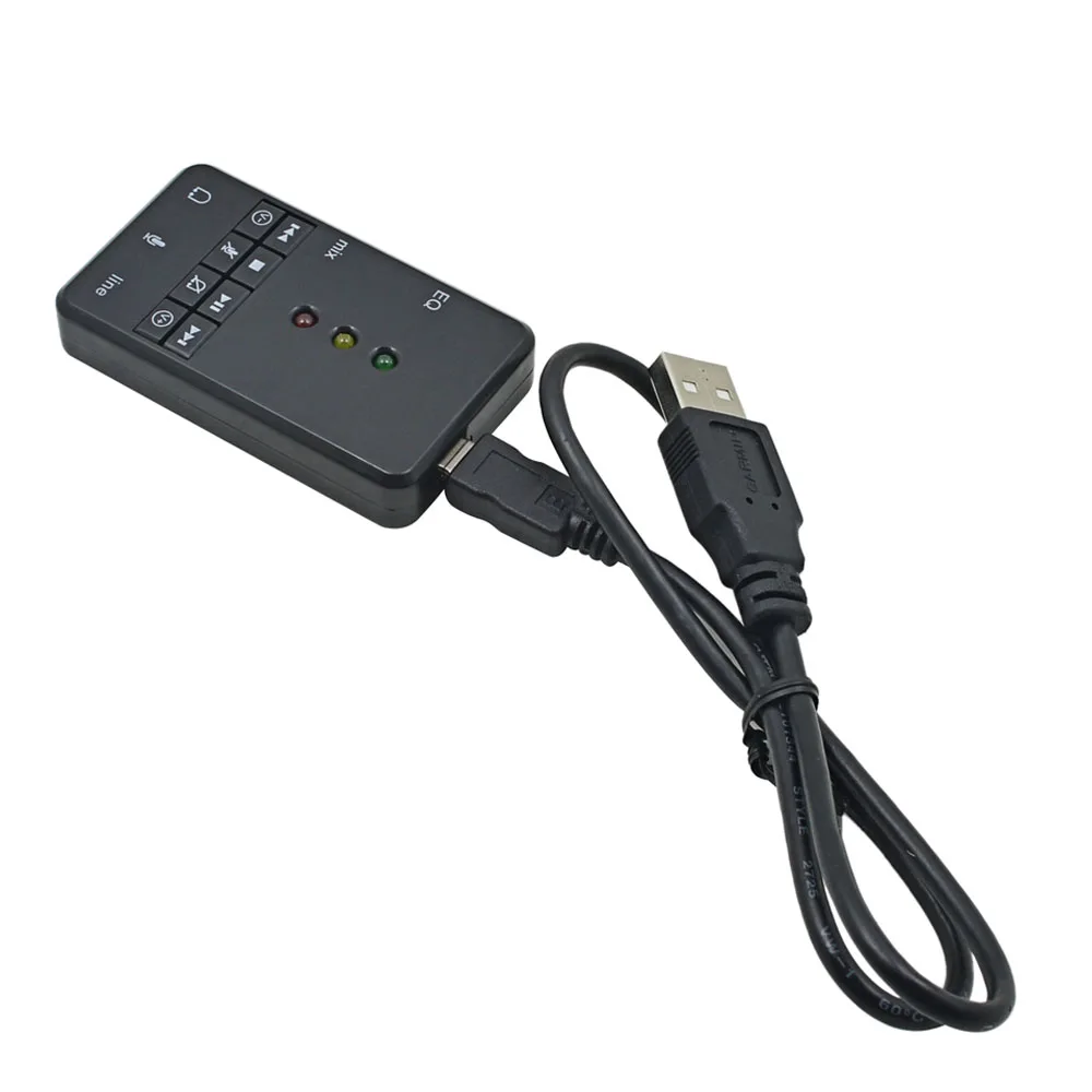 Внешняя звуковая карта USB 10 шт. 7 1 каналов 3D Звуковой адаптер 3 5 Φ для WinXP/7/8 Vista/Mac