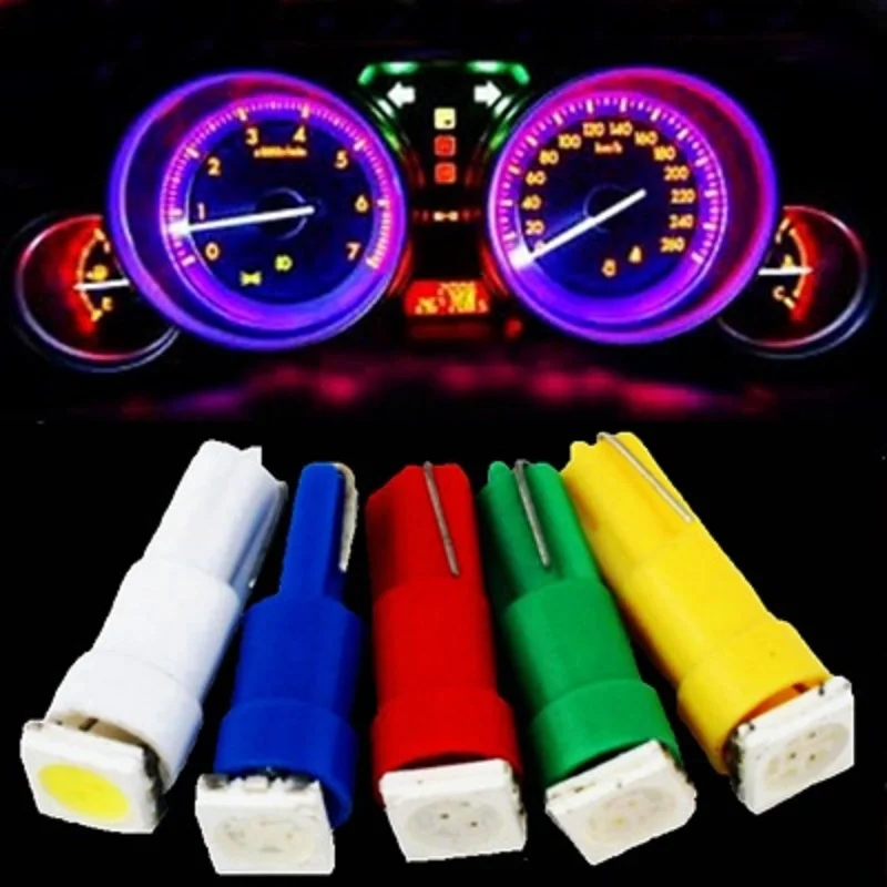 Лампа светодиодная SMD 50X T5 37 58 70 73 74 5050 1 шт. 12 В | Автомобили и мотоциклы