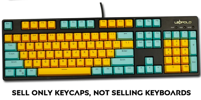 104 ключей в Майями PBT с подсветкой OEM профиль Keycap милый цвет подсветка Чехлы для клавиш ANSI макет для вишни механическая клавиатура MX - Цвет: 1