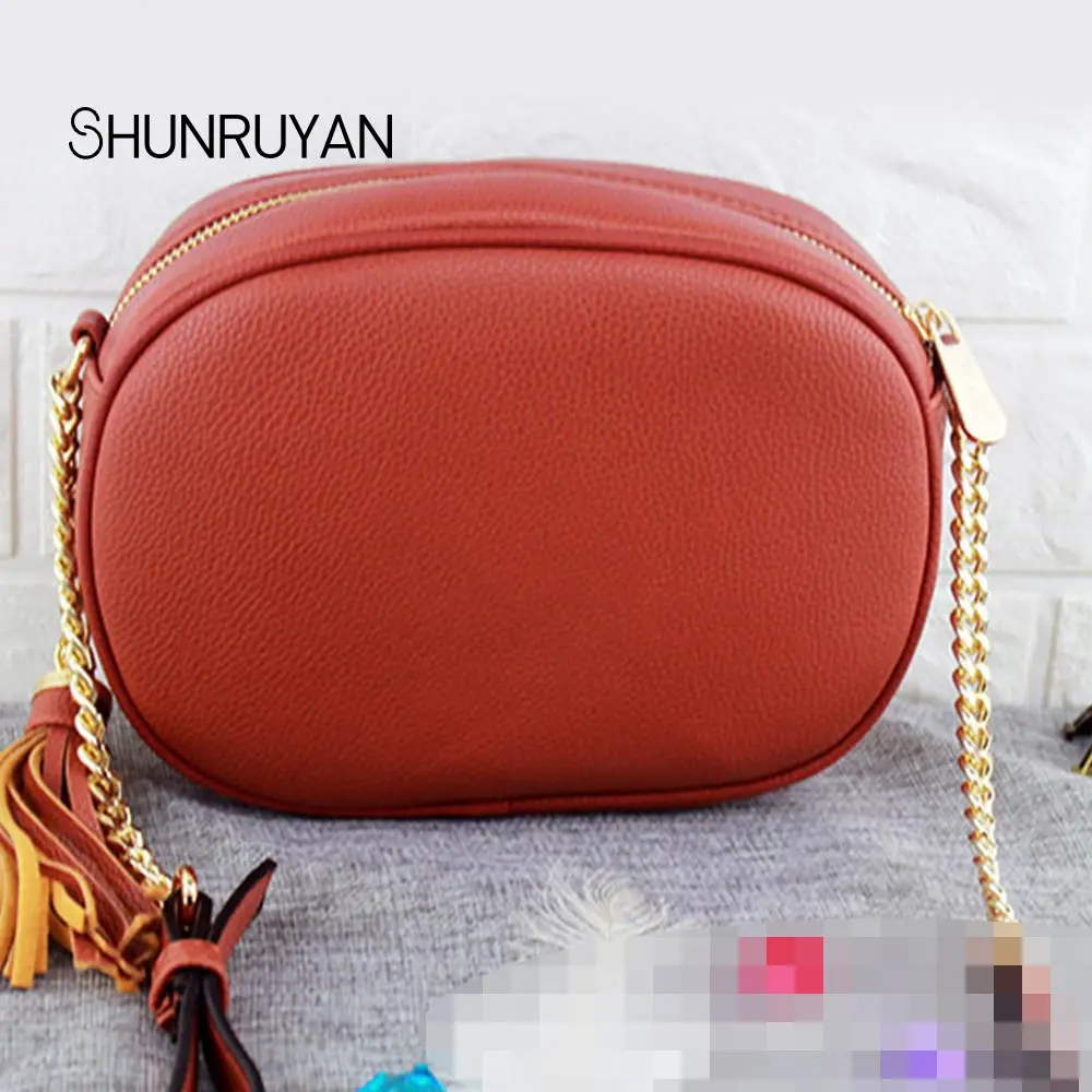 SHUNRUYAN модная круглая сумка новая из искусственной кожи Женская Повседневная Сумка-тоут женская сумка-мессенджер сумка через плечо