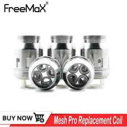 3 шт./лот Freemax Mesh Pro бак сетки сменный картридж электронная сигарета один/двойной/тройной/Quad 0.2ohm 0.15ohm 0.12ohm