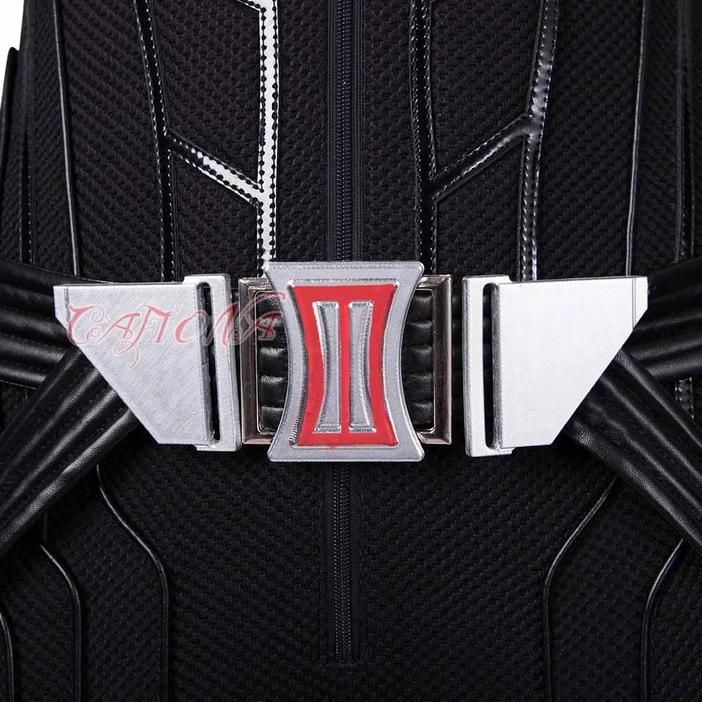 Newest Avengers Endgame Black Widow Natasha Romanof Cosplay Costume Sexy Black Jumpsuits Halloween Outfits