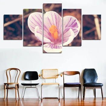 

5 Piece Artworks Abstract Modern Wall Art Painting Large Pink Flower Home Decorative Art Picture Paint On Canvas Prints