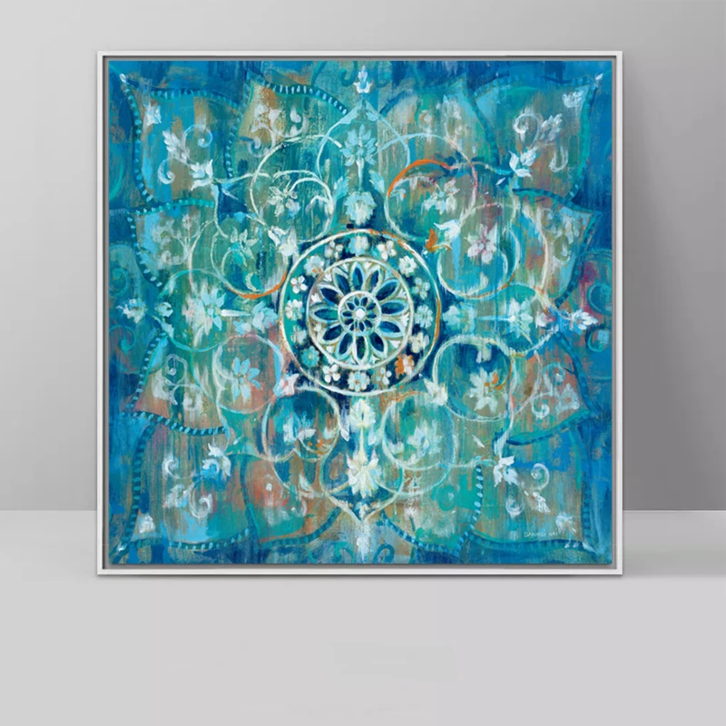 Modern Mandala Flower Wall Art Canvas Prints Vintage Poster Prints Canvas Paintings On The Wall For Bed Room Cuadros Decor