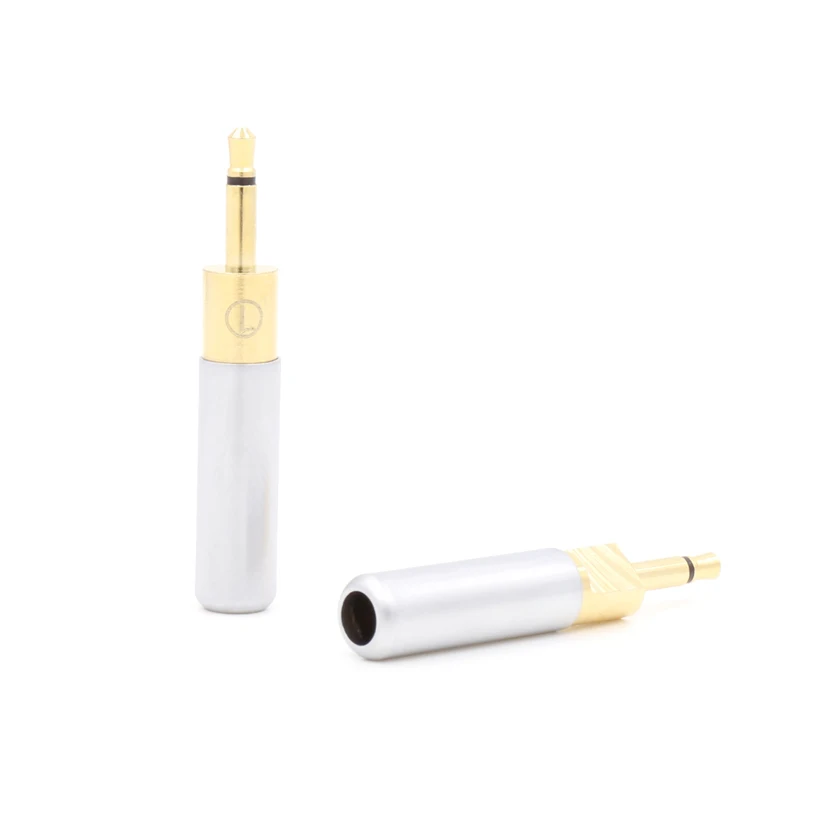 2pcs 2 5mm Gold Plated Cable Plug Headphone Audio Cable Connector Plug Pin Adapter For HD700 BS1