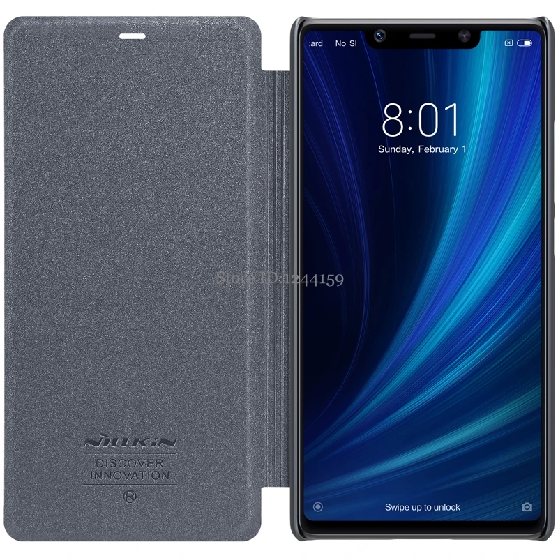 

Xiaomi Mi 8 SE Case Xiaomi Mi8 Cover NILLKIN Sparkle Flip Cover PU Leather Case Cover For Xiaomi Mi8 SE