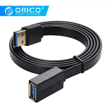 ORICO USB 3.0 AM To AF Extension Cable High Speed Extender Cord Extension Cable For Computer Keyboard Mouse U-disk Card Reader usb 3 0 am to af extension cable 90cm length