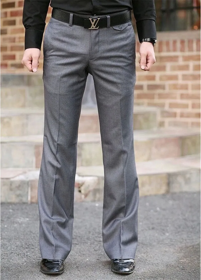 Новые мужские расклешенные брюки деловые штаны с колокольчиком для танцев белый костюм брюки размер 28 29 30 31 32 33 34 36 37