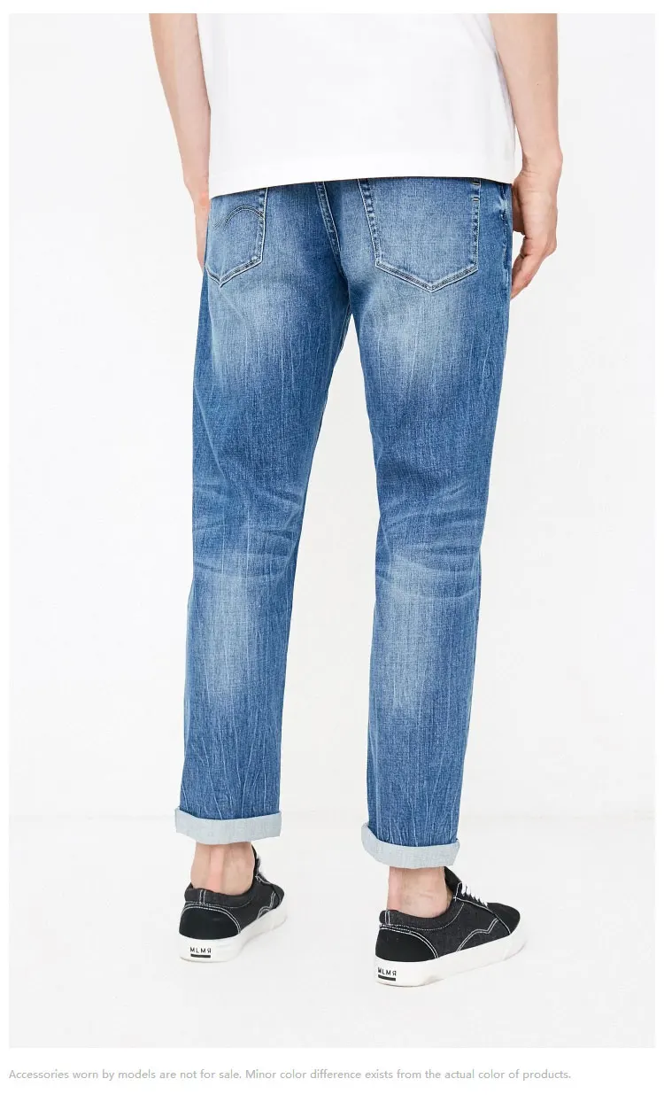 JackJones мужские осенние Стрейчевые зауженные укороченные джинсы модные брюки мужская одежда 218332542 219232506