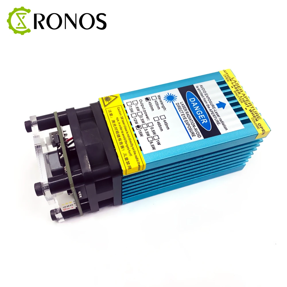 15W Fixed-Focus Blue-Violet Laser Module Can Engrave on stainless steel 15000mw DIY Carving Engraving Machine Engraver Accessory 15W Fixed-Focus Blue-Violet Laser Module Can Engrave on stainless steel 15000mw DIY Carving Engraving Machine Engraver Accessory