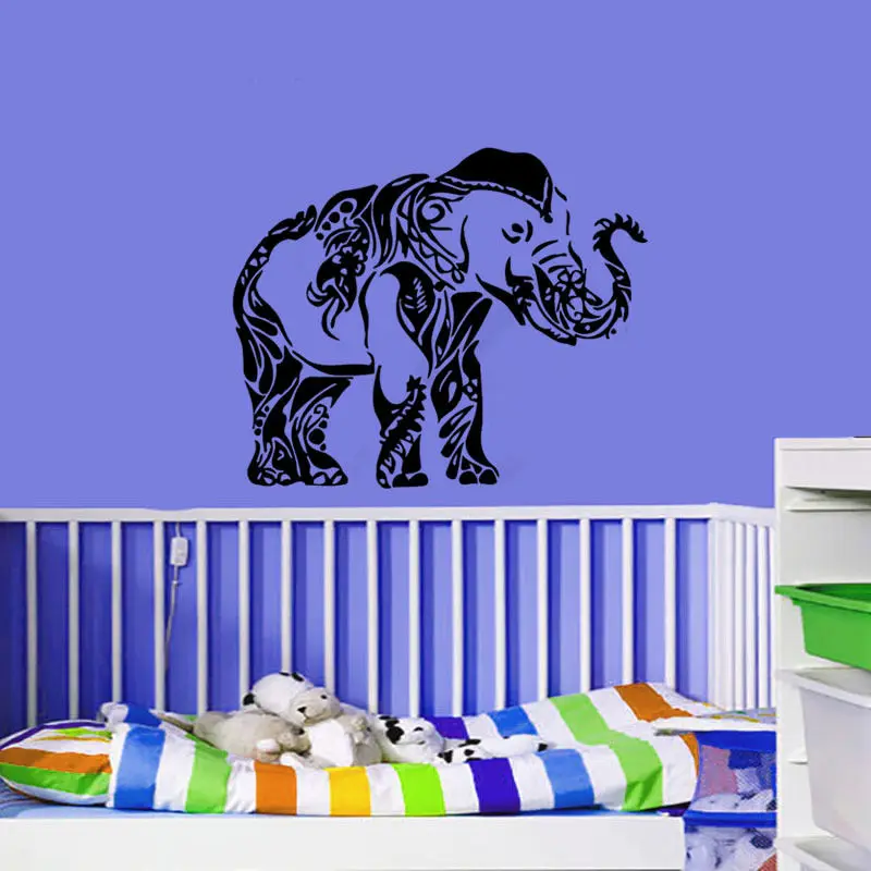 

Home Decoration Wall Sticker Elephant Pattern Wall Decal For Home Living Room Art Decor Removable Vinyl Wall Mural Y-512