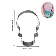 10 шт. детские погремушки, Металлические резак для печенья, кондитерские изделия, печенье, форма для помадки, Кондитерская выпечка, инструмент gateau reposteria