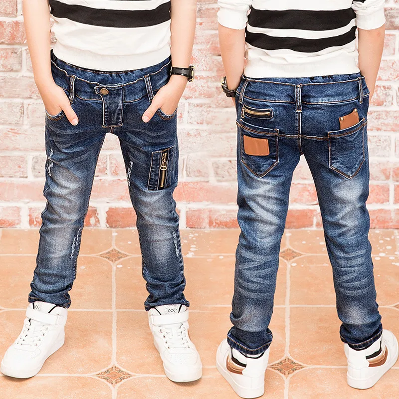 

Boys zipper jeans, jeans wear fashionable style and high quality kids jeans, boys ripped jeans, 3 5 7 8 9 10 11 13 14 years old
