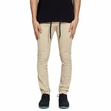 Mrpick Для Мужчин's Jogger Брюки для девочек заниженным шаговым швом шаровары эластичный пояс на завязке с d-кольцо модные Повседневное Для мужчин Эластичные штаны