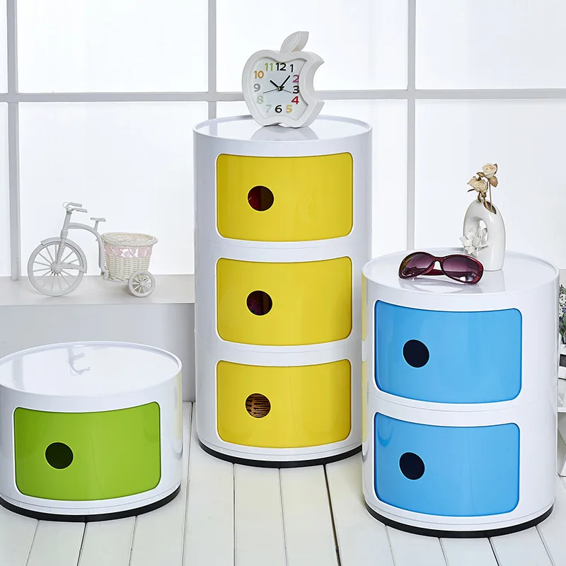 Round Plastic Storage Bins Multi-Function Folding Storage Box