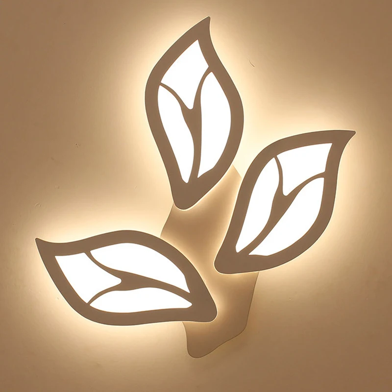 

Tpstarlite Head wall lamp leaf shape simple creative LED bedroom aisle corridor Gaestgiveriet Hotel acrylic wall lamp