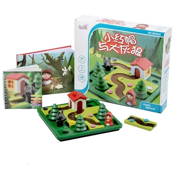 

Little Red Riding Hood Smart IQ Challenge Board Games Puzzle Toys For Children With English Solution