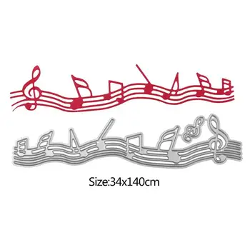 

Musical Note Cutting Dies Stencils album embossing stencils template punch Scrapbook Embossing DIY Craft Album Card