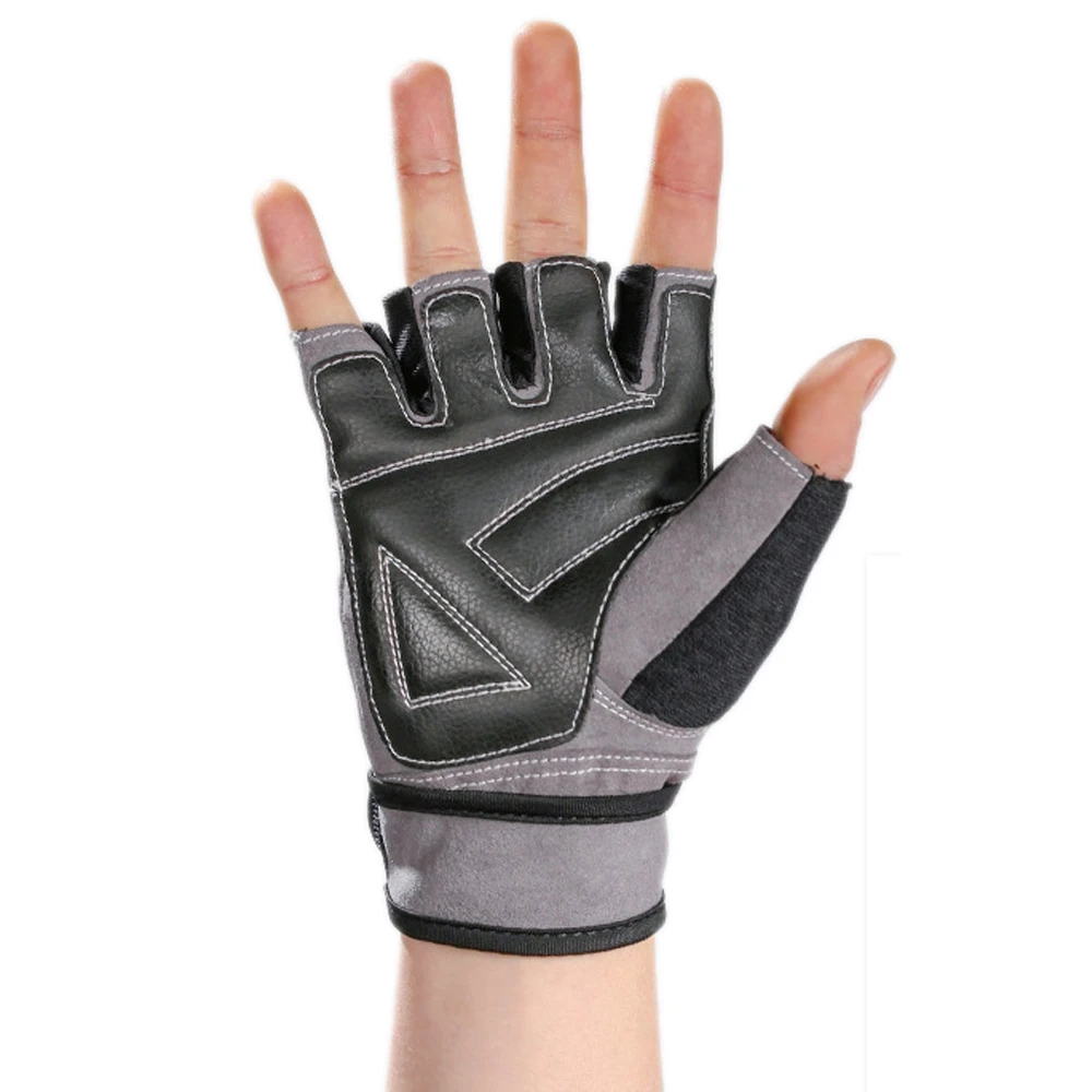 Half Finger Weight Lifting Training Gloves Men Fitness Sports Body Building Wrist Grips Hand Palm Protector Fitness Gloves
