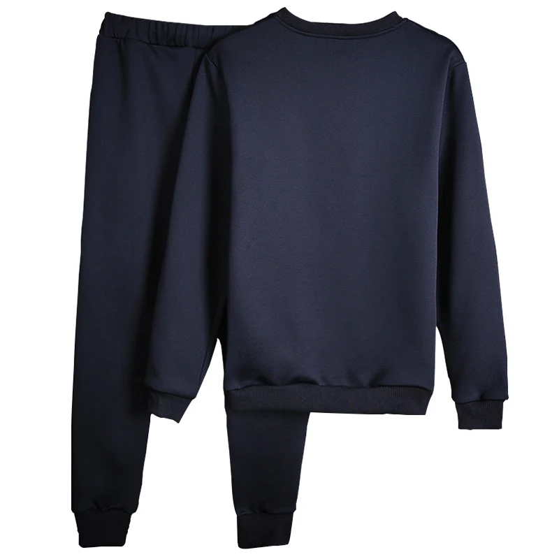 Tracksuits Men Winter 2018 Tracksuit Set Solid Sweat Suit Men Track Suits Set Coat+Pants Outwear SportsSuit Jacket and Sweatpant