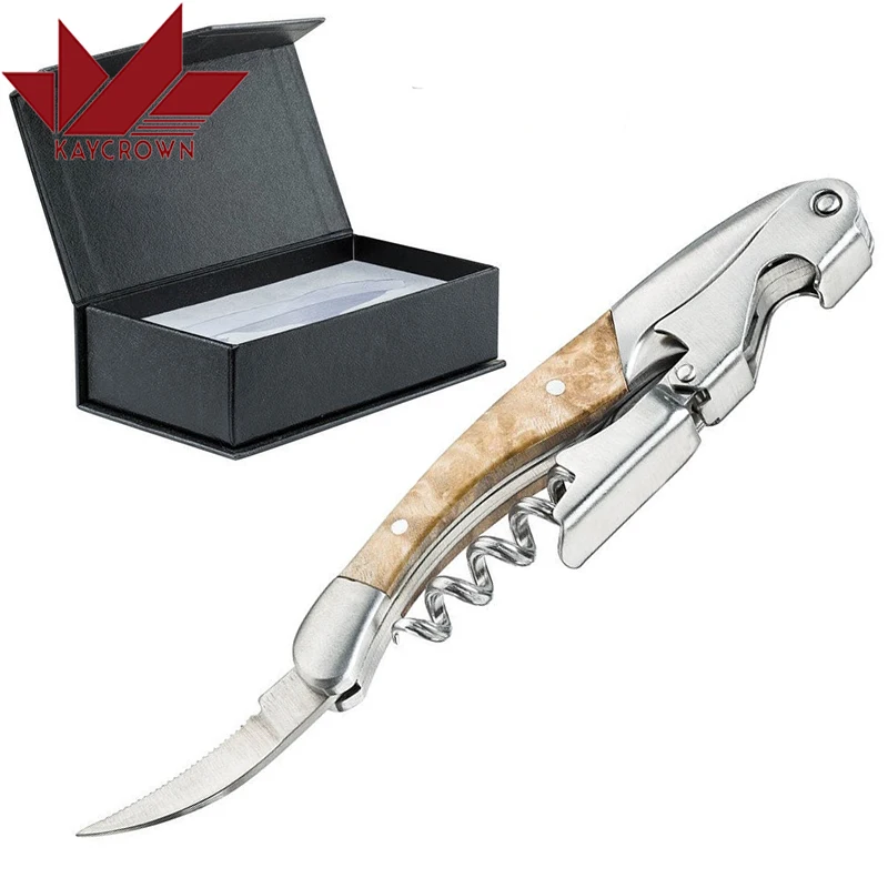 

New Multifunction Red Wine Corkscrew Bottle Opener Stainless Steel Screw Foil Cutter Gift Package Goods For Kitchen Accessories