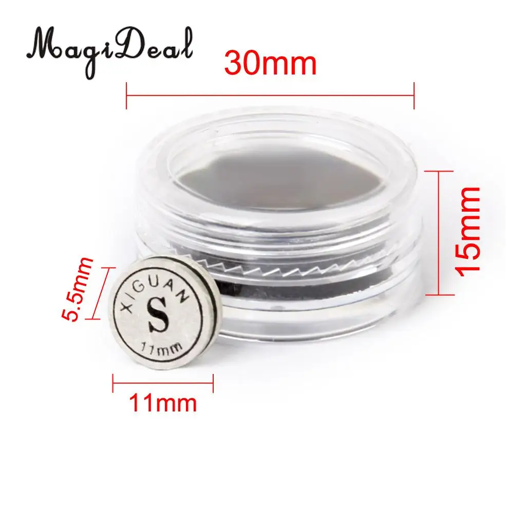 MagiDeal 1pc 11mm Snooker Cue Tip Artificial Leather Humidity Resistant Box Glue on Rate S Indoor Game Snooker Billiard Access