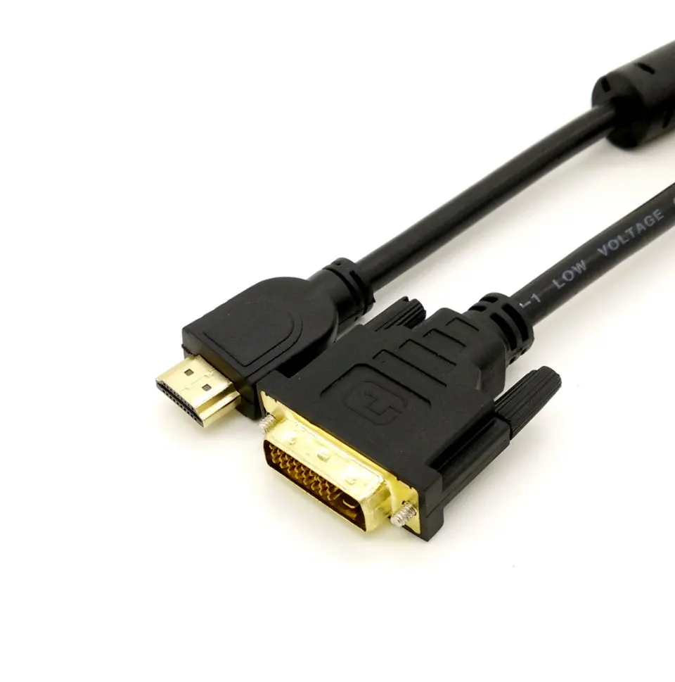High Speed HDMI to DVI 24 + 1 pin Male to Male Adapter Converter hdmi 3D cable 1080P to Computer XBOX DVD HDTV LCD Cable (5)