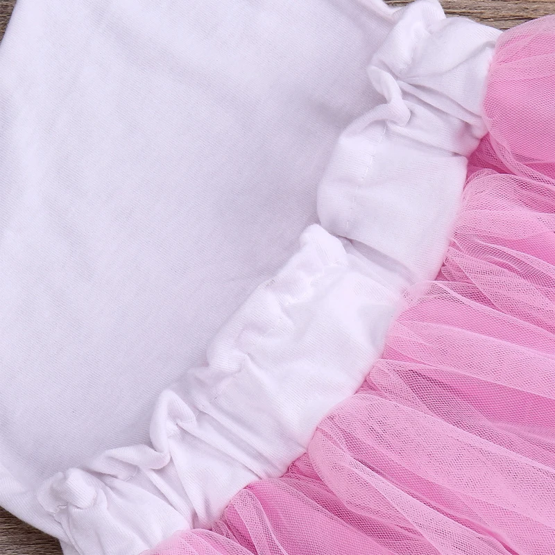 B&N Fashion Spaghetti Girl Dress Wedding Party Tulle Dress For Children Princess Summer Dresses Clothing 1-63