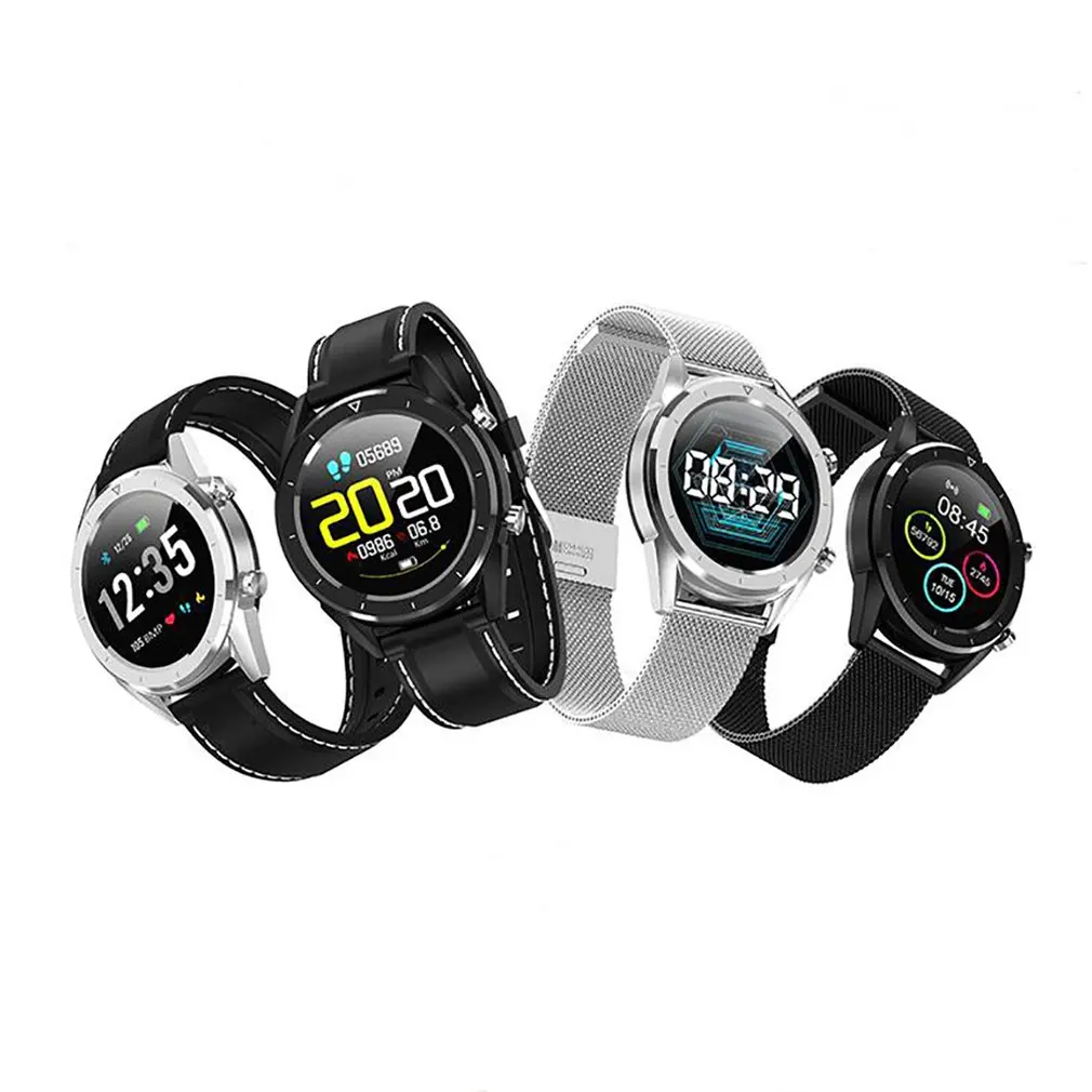 DT28 1,54 дюймов Bluetooth Смарт-часы ECG IP68 сердечный ритм кровяное давление умный фитнес-браслет для Android/IOS