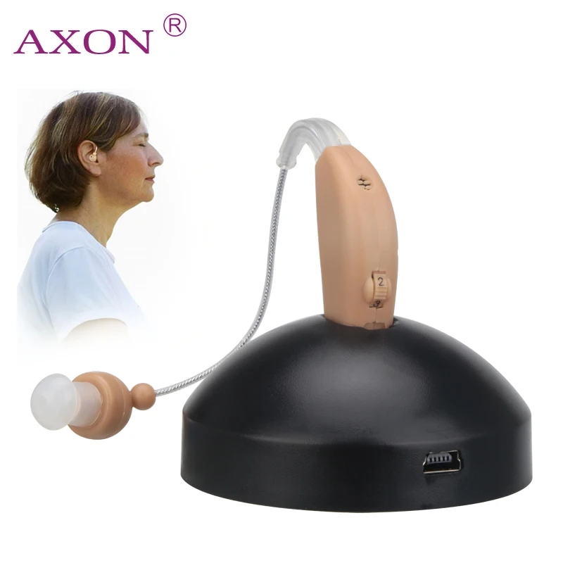 

Rechargeable Hearing Aid Device Sound Voice Amplifier Enhancement Mini bte Digital Ear Care for the Elderly Deaf Aids Hear Clear