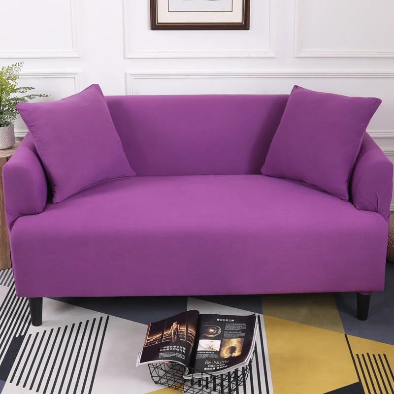 Noble Purple Sofa Cover All Inclusive Slip Resistant Cheap Sofa Towel