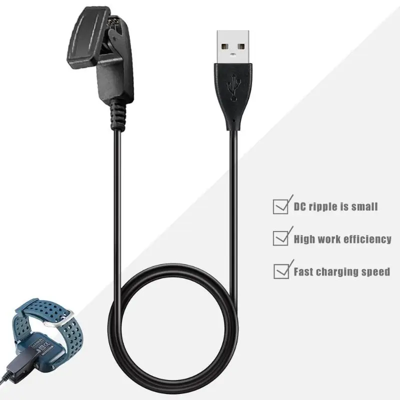 Зарядное устройство адаптер станции 1 м зарядка через usb кабель для Garmin Forerunner 735XT зарядки подставка с зарядным устройством